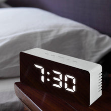 Load image into Gallery viewer, Smart Multi-Function Alarm Clock LED Display Mirror Alarm Clock Music Adjustable Brightness
