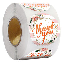 Load image into Gallery viewer, 2x500pcs Xmas Christmas  Stickers Roll Label 4 Kinds of Thank You Envelope Self-Adhesive Gift Sealing
