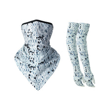 Load image into Gallery viewer, 1 Piece Triangular Binder 1 Pair Sleeves Sunscreen Ice Silk Bandana Set Summer Face Mask

