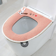 Load image into Gallery viewer, 3pcs Toilet Seat Cover Pads Summer Linen Four Seasons colorful Zipper
