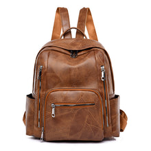 Load image into Gallery viewer, Backpack Korean Style Simple Trendy   Bag Soft Leather Casual Fashion Travel Large Capacity Schoolbag
