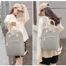 Lade das Bild in den Galerie-Viewer, Backpack Women's Backpack Summer 2022 New Fashion All-Matching Oxford Cloth Lightweight Simple Casual Large-Capacity Backpack
