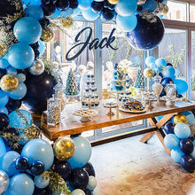 Load image into Gallery viewer, 105pcs Night Blue Balloon Set Sequined Balloon Chain Party Wedding Decoration
