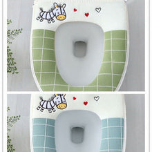 Load image into Gallery viewer, 3pcs soft Toilet Seat Cover Pads Summer Linen Four Seasons     Zipper
