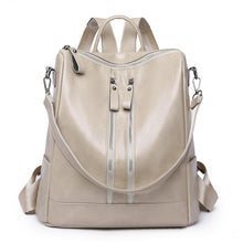 Lade das Bild in den Galerie-Viewer, Women's Soft Leather Backpack Fashion Retro All-Match Multi-Functional Travel Backpack Fashion
