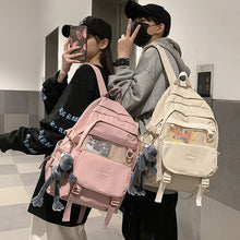 Load image into Gallery viewer, Backpack Female College Student Simple Korean Style High School Student Junior School  Large Capacity Fashion  Male
