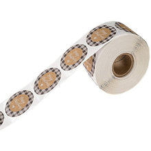 Load image into Gallery viewer, 2x500pcs Xmas Christmas  Stickers Roll Label  Black and White Plaid Merry  Gift
