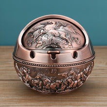 Lade das Bild in den Galerie-Viewer, Ashtray Living Room Creative Trend Lid Prevent Fly Ash Smoke-Proof Ornaments
