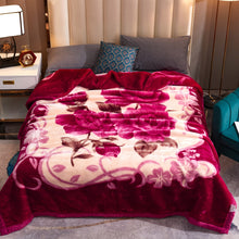 Load image into Gallery viewer, Blanket Running Volume Gift Double Layer Warm Thick Blanket Winter Wedding Laschel Blanket
