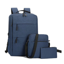 Load image into Gallery viewer, 3-Piece Computer Bag Business Men&#39;s and Women&#39;s Backpacks

