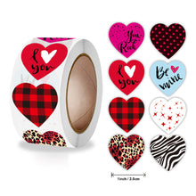 Load image into Gallery viewer, 2x500pcs Christmas Xmas Love Valentine&#39;s Day Gift Sticker Sealing Label tape
