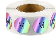 Load image into Gallery viewer, 2x500pcs Christmas Xmas Clothes Shoes and Hats Socks S M L XL XXL XXXL Laser Size Label Sticker tape
