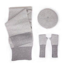 Load image into Gallery viewer, Warm Winter Knit Beanie Hats European and American Women's Plaid Scarf Gloves Unisex
