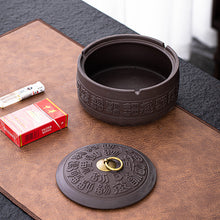 Lade das Bild in den Galerie-Viewer, Ashtray Purple Sand Ceramic Lid Creative Hotel Supplies Office Bar Home Gifts Logo Customization
