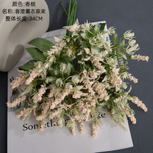 Lade das Bild in den Galerie-Viewer, 2PCs Lavender Artificial Fake Flower Plants Home Decoration Wedding Bouquet
