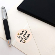 Load image into Gallery viewer, 2x500pcs Xmas Christmas  Stickers Roll Label You &#39;ve Got Great Taste Gift Self-Adhesive s
