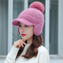 Lade das Bild in den Galerie-Viewer, Warm Winter Knit Beanie Hats Women's Korean-Style Student Wool Ear Protection Cold-Proof Unisex

