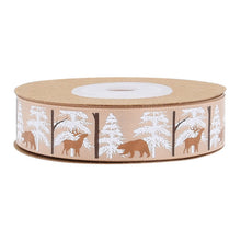 Load image into Gallery viewer, 3PCs Christmas Packing Materials 15mm Wide Printed Animal Christmas Fruit Ribbon Flowers Gift
