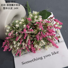 Lade das Bild in den Galerie-Viewer, 2PCs Lavender Artificial Fake Flower Plants Home Decoration Wedding Bouquet
