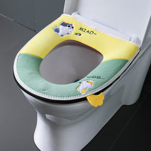 Load image into Gallery viewer, 3pcs Toilet Seat Cover Pads Household Waterproof     Universal Zipper  Washer Heater Band
