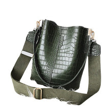Lade das Bild in den Galerie-Viewer, Alligator Print Handbag Women's Ins Shoulder Bag Double-Shoulder Strap Women's Bag Crossbody Bag Bag
