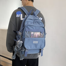 Load image into Gallery viewer, Backpack Female College Student Simple Korean Style High School Student Junior School  Large Capacity Fashion  Male
