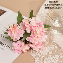 Load image into Gallery viewer, 3Pcs Small Handle Shui Yang Hydrangea Artificial Fake Flower Plants Home Decoration Wedding Bouquet
