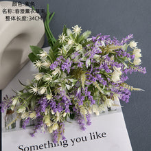 Lade das Bild in den Galerie-Viewer, 2PCs Lavender Artificial Fake Flower Plants Home Decoration Wedding Bouquet
