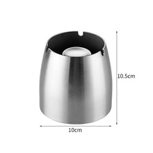 Load image into Gallery viewer, Ashtray KTV Stainless Steel Oversized  Simple Anti-Gray Fly Windproof Commercial Lettering Ashtray
