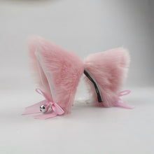 Lade das Bild in den Galerie-Viewer, 2x Halloween Xmas Christmas Gifts Decoration Anime Party Cat Ears Barrettes Lolita Adult Lady like Woman Fox Bow
