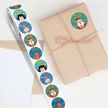 Load image into Gallery viewer, 2x500pcs Christmas Xmas Santa Claus Elk Merry Christmas Christmas Stickers tape

