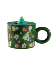 Lade das Bild in den Galerie-Viewer, Xmax Christmas Cup Gift Cartoon Ceramic with Lid Cute Student Office Good-looking Mark

