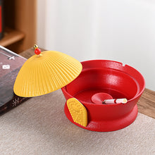 Lade das Bild in den Galerie-Viewer, Ashtray Officer's Cap Creative Trend Home Living Room Lid Prevent Fly Ash Chinese
