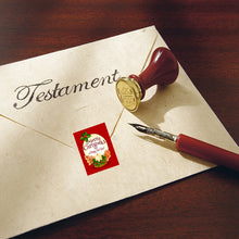 Load image into Gallery viewer, 2x500pcs Christmas Xmas Square 6 Pattern Christmas Tree Elk Merry Christmas Christmas Sticker Gift Label tape
