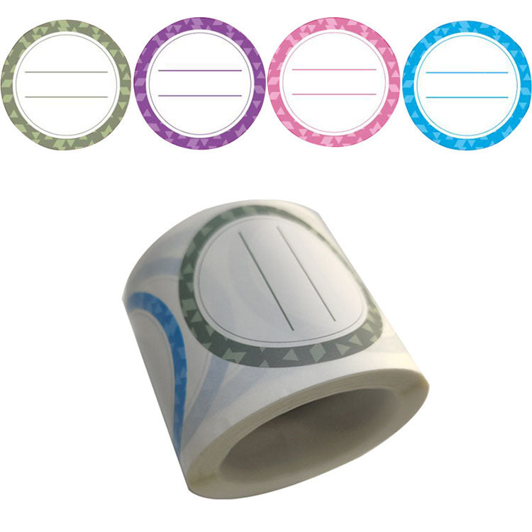 2xXmas Christmas  Stickers Roll Label 200pcs Removable 2 Inch 4 Colors 50mm Glass Jar Food Date Self-Adhesive Logo