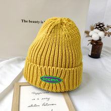 Load image into Gallery viewer, Warm Winter Knit Beanie Hats Korean Wool All-Match Pink Solid Color Unisex
