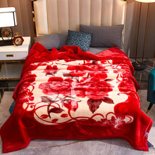 Lade das Bild in den Galerie-Viewer, Thickened Laschel Blanket Cover Blanket Winter Super Soft Double-Layer Wedding Blanket Flannel
