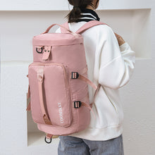 Lade das Bild in den Galerie-Viewer, Multifunctional Hand-Carrying Backpack round Barrel Single-Shoulder Bag Training Sports Bag
