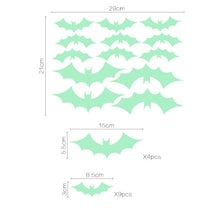 Lade das Bild in den Galerie-Viewer, 2PCs Halloween Glow Sticker Vampire Bat Witch Pumpkin
