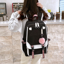 Load image into Gallery viewer, Backpack New Schoolbag Women's Thermal Transfer Oxford Cloth  Large Capacity Middle School Student Travel
