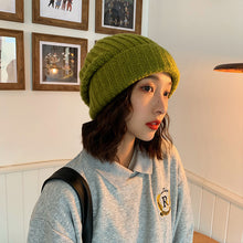 Load image into Gallery viewer, Warm Winter Knit Beanie Hats Wool Women Autumn and Winter Korean Style Fashion Brand Warm Unisex
