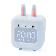 Load image into Gallery viewer, Smart Multi-Function Alarm Clock LED Display Naughty Rabbit SD Card Custom Ringtone Silicone Night Light for Children
