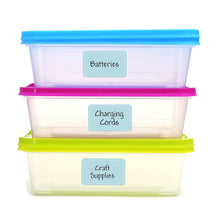 Lade das Bild in den Galerie-Viewer, 2x500pcs Christmas Xmas  Blue 50 * 25mm Blank Logo Sticker Labels tape
