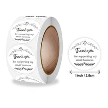 Load image into Gallery viewer, 2xXmas Christmas  Stickers Roll Label 500Pcs/ Thank You   1-Inch 25mm Combination Set
