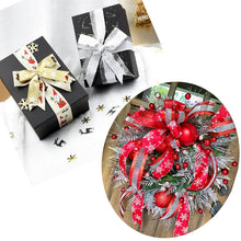 Load image into Gallery viewer, 2PCs Christmas Packing Materials Yarn-Dyed Jacquard 4cm Wide Christmas Meshbelt
