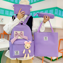 Lade das Bild in den Galerie-Viewer, Backpack Partysu   Korean Style Bunny Doll Primary Secondary School
