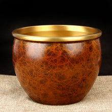 Lade das Bild in den Galerie-Viewer, Ashtray Copper Cylinder Decoration Copper  Copper Cornucopia Cylinder Living Room Study Cylinder Decoration Ashtray
