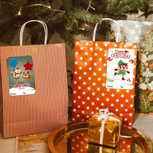 Lade das Bild in den Galerie-Viewer, 250PCs New 6 Designs Square Merry Christmas Christmas Label Gift Stickers tape
