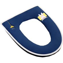 Load image into Gallery viewer, 3pcs Toilet Seat Household Plush Thickened Zipper Four Seasons  Waterproof Cute Toilet Seat Cover
