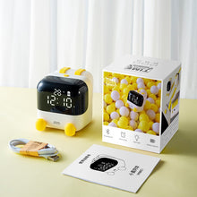 Load image into Gallery viewer, Smart Multi-Function Alarm Clock LED Display round Expression Voice-Controlled Night Light for Children
